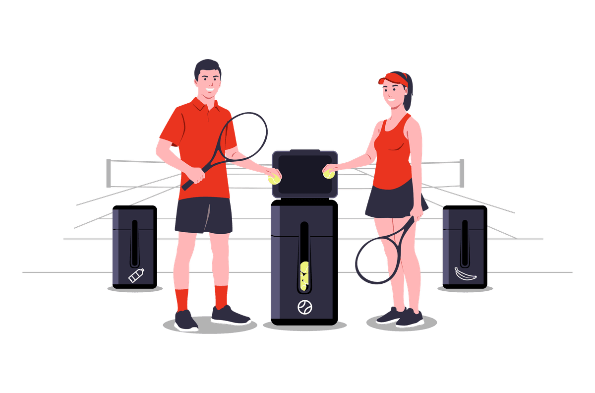 Recycle tennis balls